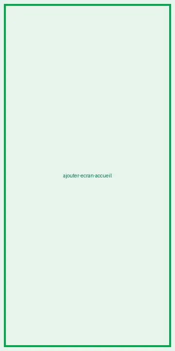 Menu du navigateur avec l'option Ajouter à l'écran d'accueil