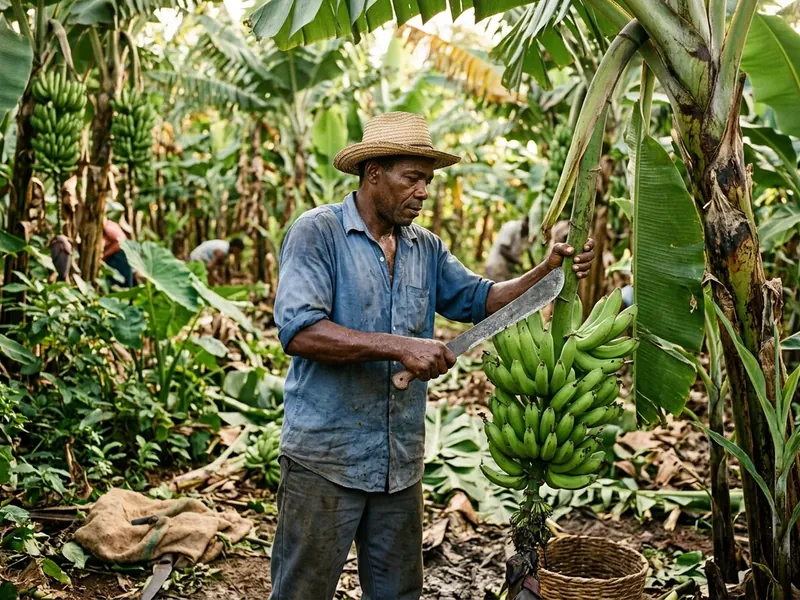 L'équipe Rekotla sur une exploitation, avec un producteur